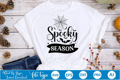Spooky Season SVG SVGs,Quotes and Sayings,Food & Drink,On Sale, Print & Cut SVG DesignPlante 503 