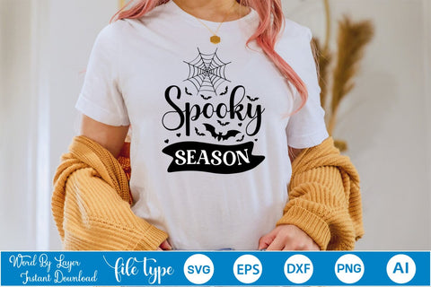 Spooky Season SVG SVGs,Quotes and Sayings,Food & Drink,On Sale, Print & Cut SVG DesignPlante 503 