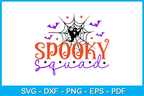 Spooky Squad Halloween Sublimation SVG PNG PDF Cut File SVG Creativedesigntee 