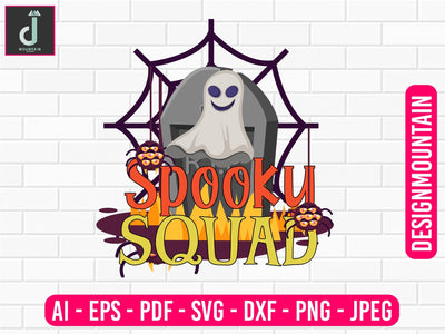 Spooky squad svg, halloween svg, pumpkin svg, svg files for cricut SVG Alihossainbd 