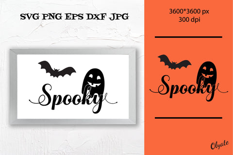 Spooky SVG. Farmhouse Halloween SVG. Halloween Sign SVG Olga Terlyanskaya 