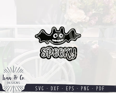 Spooky SVG Files | Cute Bat Svg | Halloween Svg | Halloween Shirts Svg | Commercial Use | Digital Cut Files (1288577529) SVG Ivan & Co. Designs 