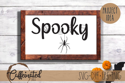 Spooky Svg, Spooky Spider svg SVG Caffeinated SVGs 