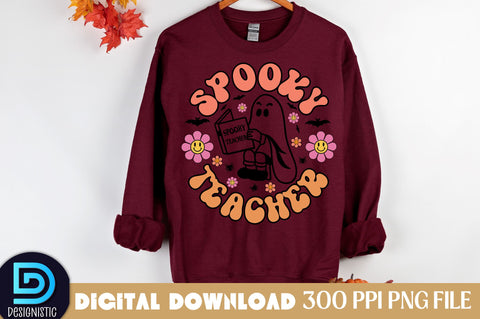 Spooky Teacher, Halloween Teacher Sublimation Design Sublimation DESIGNISTIC 