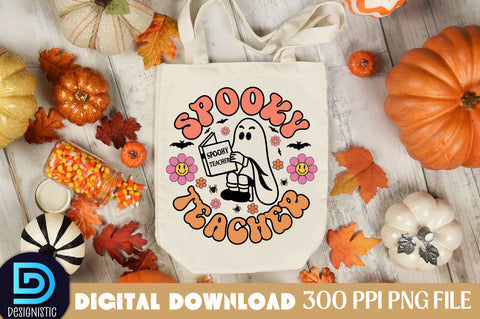 Spooky Teacher, Halloween Teacher Sublimation Design Sublimation DESIGNISTIC 