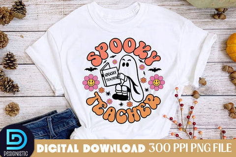Spooky Teacher, Halloween Teacher Sublimation Design Sublimation DESIGNISTIC 