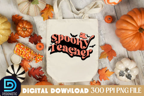 Spooky Teacher, Halloween Teacher Sublimation Design Sublimation DESIGNISTIC 