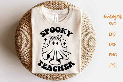 Spooky Teacher SVG, Halloween Teacher Svg Free For Commercial Use SVG Sintegra 