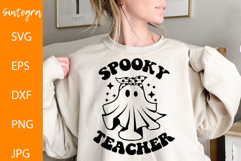 Spooky Teacher SVG, Halloween Teacher Svg Free For Commercial Use SVG Sintegra 