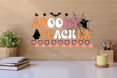 Spooky Teacher SVG,Halloween Teacher PNG Sublimation SVGista 