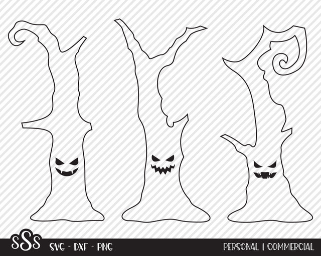 Spooky Tree Bundle | Halloween SVG SVG Texas Southern Cuts 