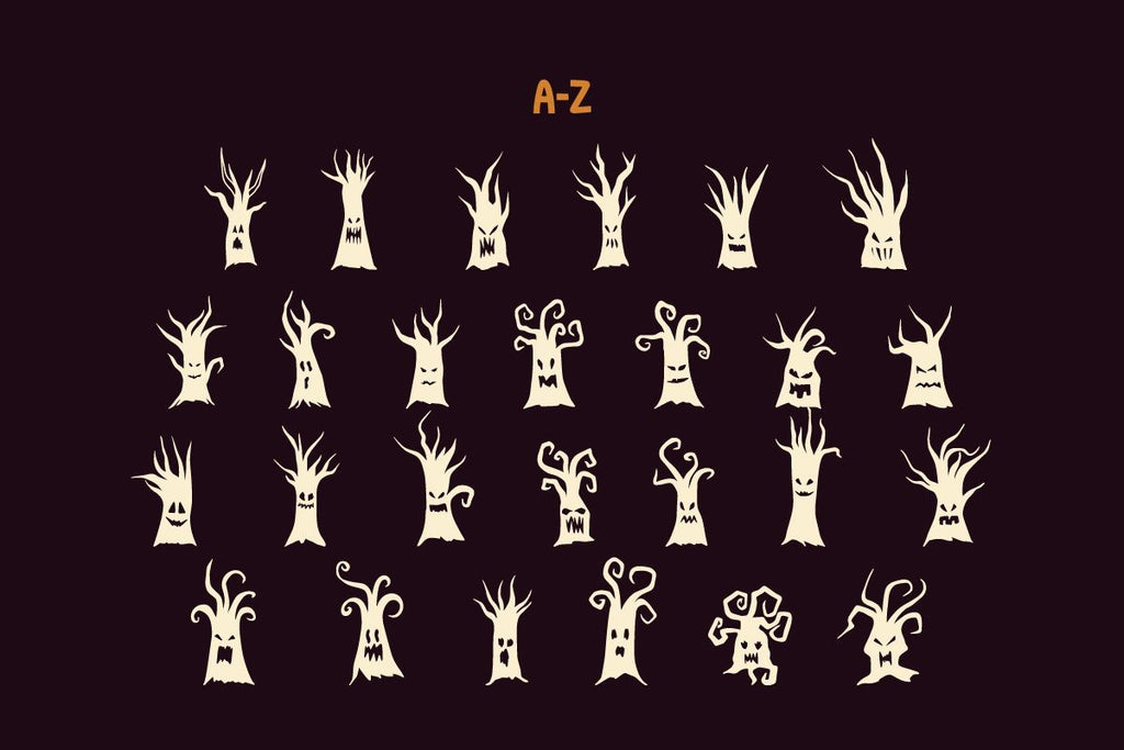 Spooky Tree - Dingbat Font - So Fontsy