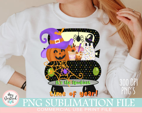 Spooky Truck Png, Halloween Designs, Pumpkin Season, Halloween Truck, Pumpkin Spice, Witch Png, Spookie Vibes, Sublimation Designs Downloads Sublimation MyDesiredSVG 