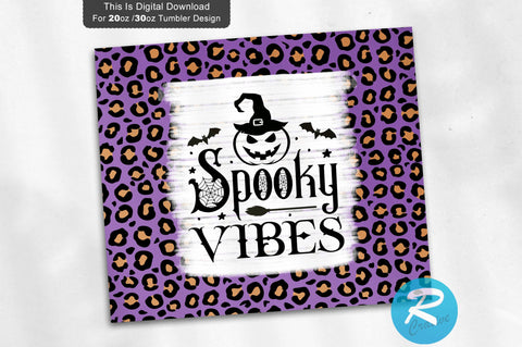 Spooky Vibes 20 oz / 30 oz Tumbler PNG Sublimation Regulrcrative 