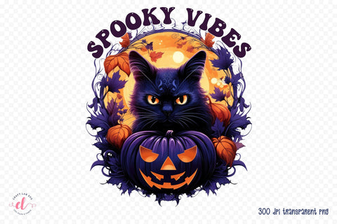 Spooky Vibes | Halloween PNG Sublimation Sublimation CraftLabSVG 