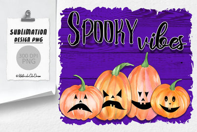 Spooky vibes | Halloween Sublimation Designs Sublimation WatercolorColorDream 