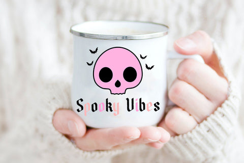 Spooky Vibes Halloween Sublimation I Pink Halloween PNG Sublimation Happy Printables Club 