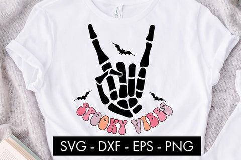 Spooky Vibes Halloween SVG Cut File PNG Sublimation SVG Freeling Design House 