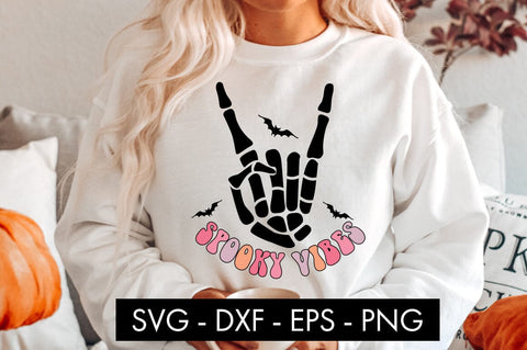 Spooky Vibes Halloween SVG Cut File PNG Sublimation SVG Freeling Design House 