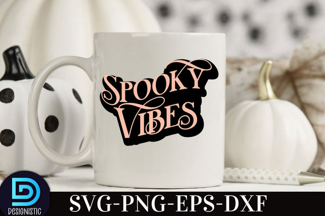 Spooky Vibes, Halloween SVG Design SVG DESIGNISTIC 
