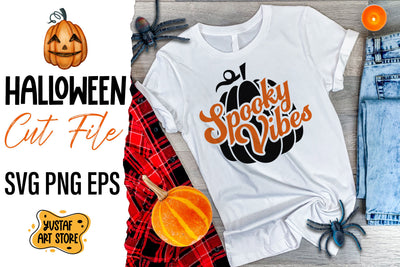 Spooky Vibes. Halloween SVG design SVG Yustaf Art Store 