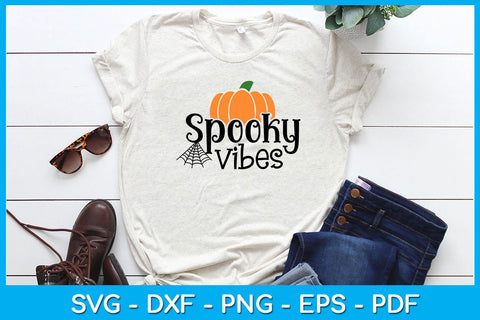 Spooky Vibes Halloween SVG PNG PDF Cut File SVG Creativedesigntee 