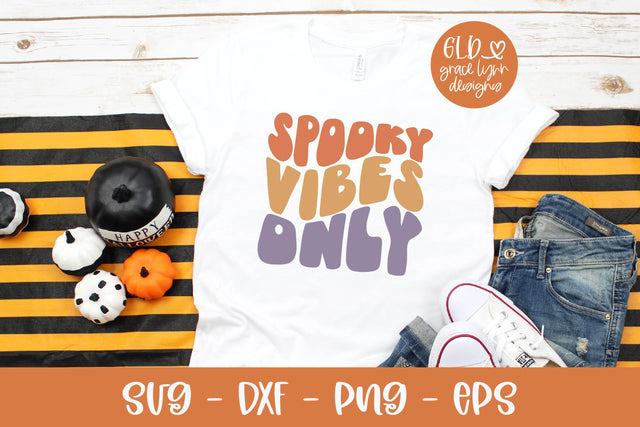 Spooky Vibes Only - Retro Halloween SVG SVG Grace Lynn Designs 