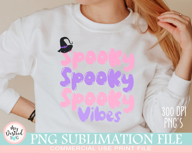 Spooky Vibes Png, Halloween Png, hocus pocus png, Spooky, Spooky Vibes Boo, cute halloween Png, Fall Spooky Png, Halloween Sublimation Design Sublimation MyDesiredSVG 