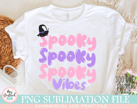 Spooky Vibes Png, Halloween Png, hocus pocus png, Spooky, Spooky Vibes Boo, cute halloween Png, Fall Spooky Png, Halloween Sublimation Design Sublimation MyDesiredSVG 