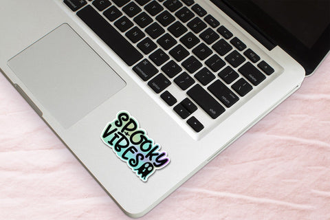 Spooky Vibes PNG | Printable Halloween Sticker Sublimation CraftLabSVG 