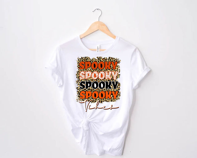 Spooky Vibes PNG,Sublimation Digital Download, Halloween sublimation, Cheetah Spooky designs, Boho Halloween png Sublimation sassyprint 