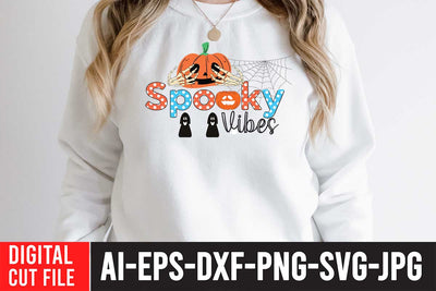 Spooky Vibes Sublimation PNG Design , Halloween Sublimation Design , Spooky sublimation Design Sublimation BlackCatsMedia 