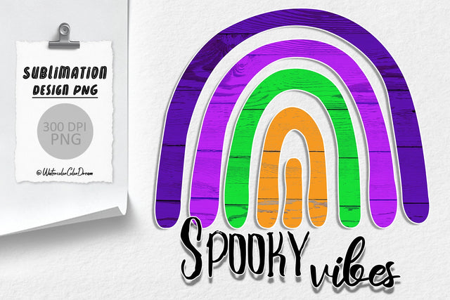 Spooky Vibes Sublimation Sublimation WatercolorColorDream 