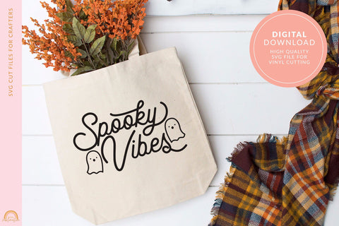 Spooky Vibes SVG File for Halloween Shirts HM SVG Pixel Sublimation 