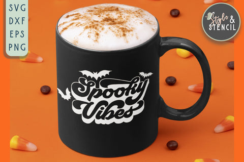 Spooky Vibes SVG | Halloween | Halloween Decor SVG Style and Stencil 