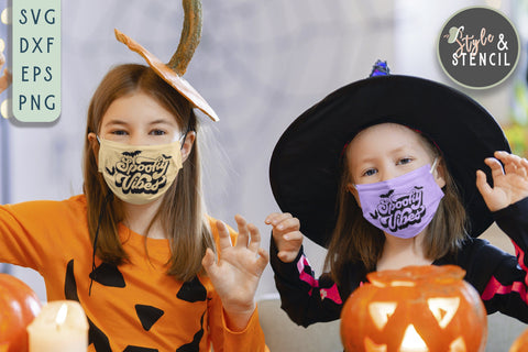 Spooky Vibes SVG | Halloween | Halloween Decor SVG Style and Stencil 