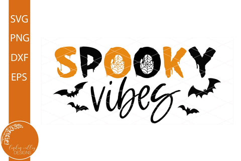 Spooky Vibes SVG-Halloween Quote SVG SVG Linden Valley Designs 