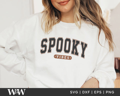 Spooky Vibes SVG | Halloween Shirt SVG SVG Wood And Walt 