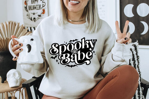 Spooky Vibes SVG - Halloween Sublimation SVG Pickled Thistle Creative 