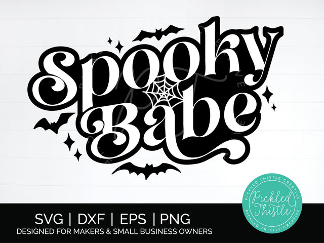 Spooky Vibes SVG - Halloween Sublimation SVG Pickled Thistle Creative 