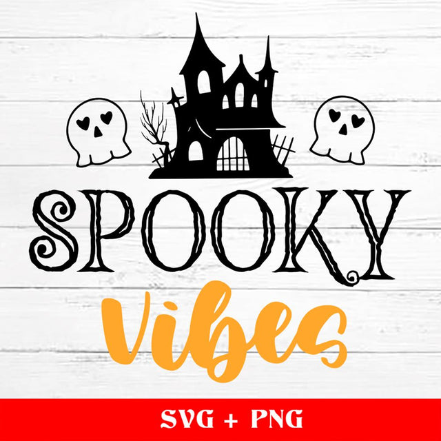 Spooky Vibes SVG Halloween SVG, Spooky Season SVG, Halloween SVG, Halloween Shirt Svg, Cricut Silhouette Cut Files SVG sassyprint 