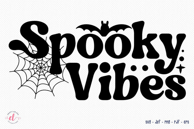 Spooky Vibes SVG, Retro Halloween SVG SVG CraftLabSVG 
