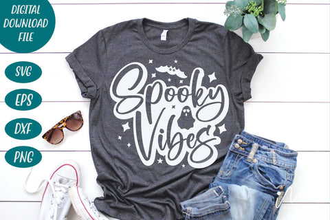 Spooky vibes svg, Spooky vibes t shirt, Spooky sweet shirt, Spooky Season Svg, Funny Halloween svg,Halloween gift shirt, Halloween cricut SVG Isabella Machell 