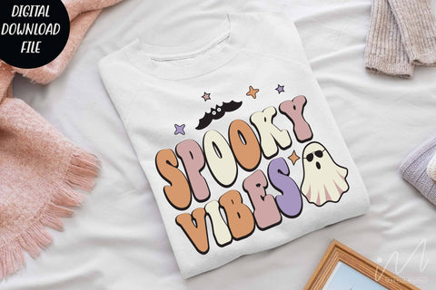 Spooky vibes svg, Spooky vibes t shirt, Spooky sweet shirt, Spooky Season Svg, Funny Halloween svg,Halloween gift shirt, Halloween cricut SVG Isabella Machell 