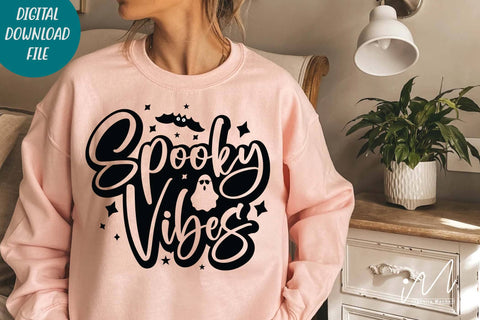 Spooky vibes svg, Spooky vibes t shirt, Spooky sweet shirt, Spooky Season Svg, Funny Halloween svg,Halloween gift shirt, Halloween cricut SVG Isabella Machell 