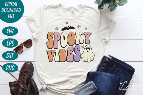 Spooky vibes svg, Spooky vibes t shirt, Spooky sweet shirt, Spooky Season Svg, Funny Halloween svg,Halloween gift shirt, Halloween cricut SVG Isabella Machell 