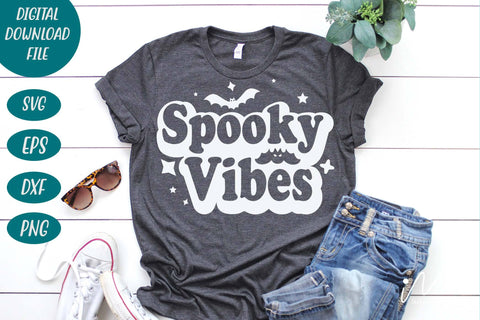 Spooky vibes svg, Spooky vibes t shirt, Spooky sweet shirt, Spooky Season Svg, Funny Halloween svg,Halloween gift shirt, Halloween cricut SVG Isabella Machell 