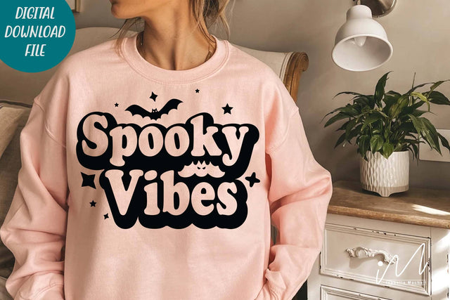 Spooky vibes svg, Spooky vibes t shirt, Spooky sweet shirt, Spooky Season Svg, Funny Halloween svg,Halloween gift shirt, Halloween cricut SVG Isabella Machell 