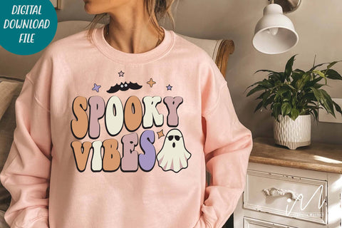 Spooky vibes svg, Spooky vibes t shirt, Spooky sweet shirt, Spooky Season Svg, Funny Halloween svg,Halloween gift shirt, Halloween cricut SVG Isabella Machell 