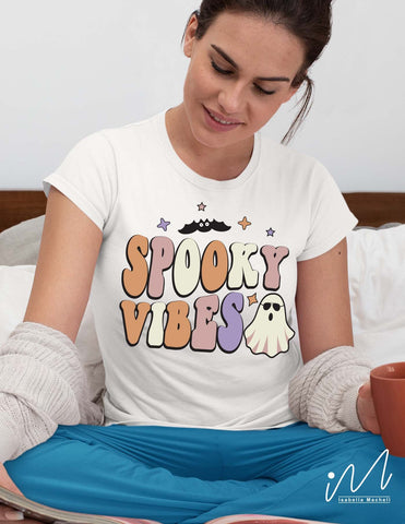 Spooky vibes svg, Spooky vibes t shirt, Spooky sweet shirt, Spooky Season Svg, Funny Halloween svg,Halloween gift shirt, Halloween cricut SVG Isabella Machell 